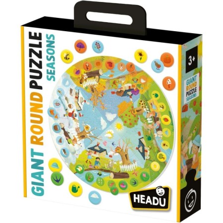 Headu - Puzzle Educativ rotund sa invatam Anotimpurile Headu - 1